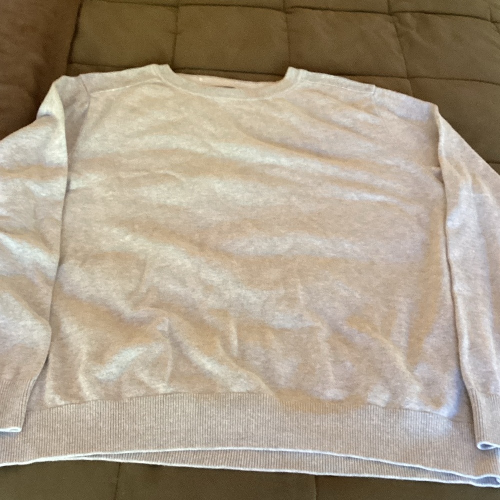 Nautica Men's Light Gray Crewneck Sweater